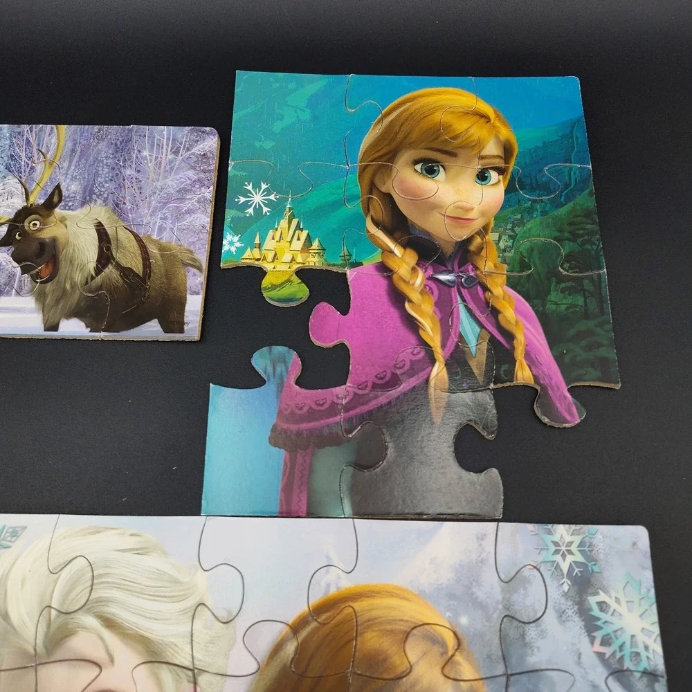 Walt‎ Disney Frozen MISSING PIECES CHILDREN'S PUZZLE SET 4 BB19.1GA1037